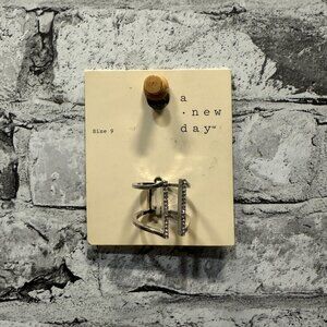 NWT A New Day Silver Ring Size 9